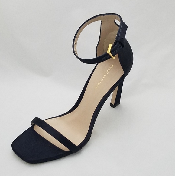 Stuart Weitzman Shoes - Stuart weitzman navy heels sandals size 8.5